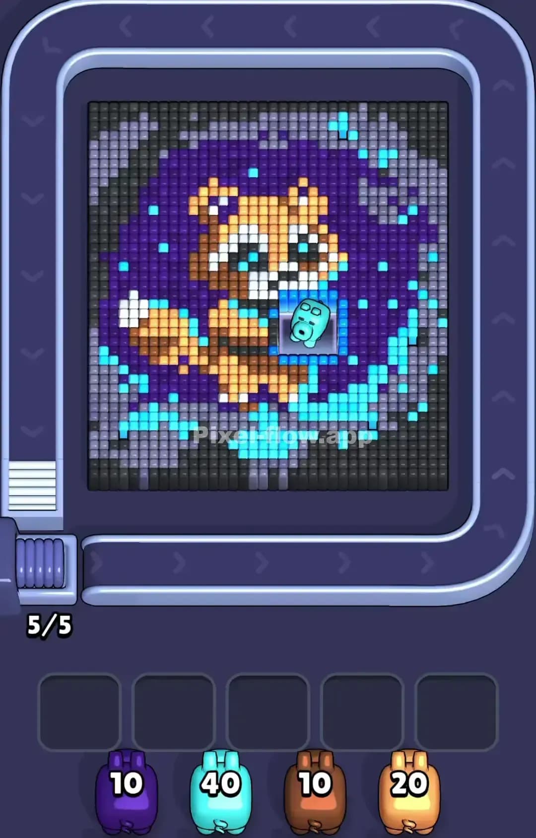 Pixel Flow Level 1210 Screenshot