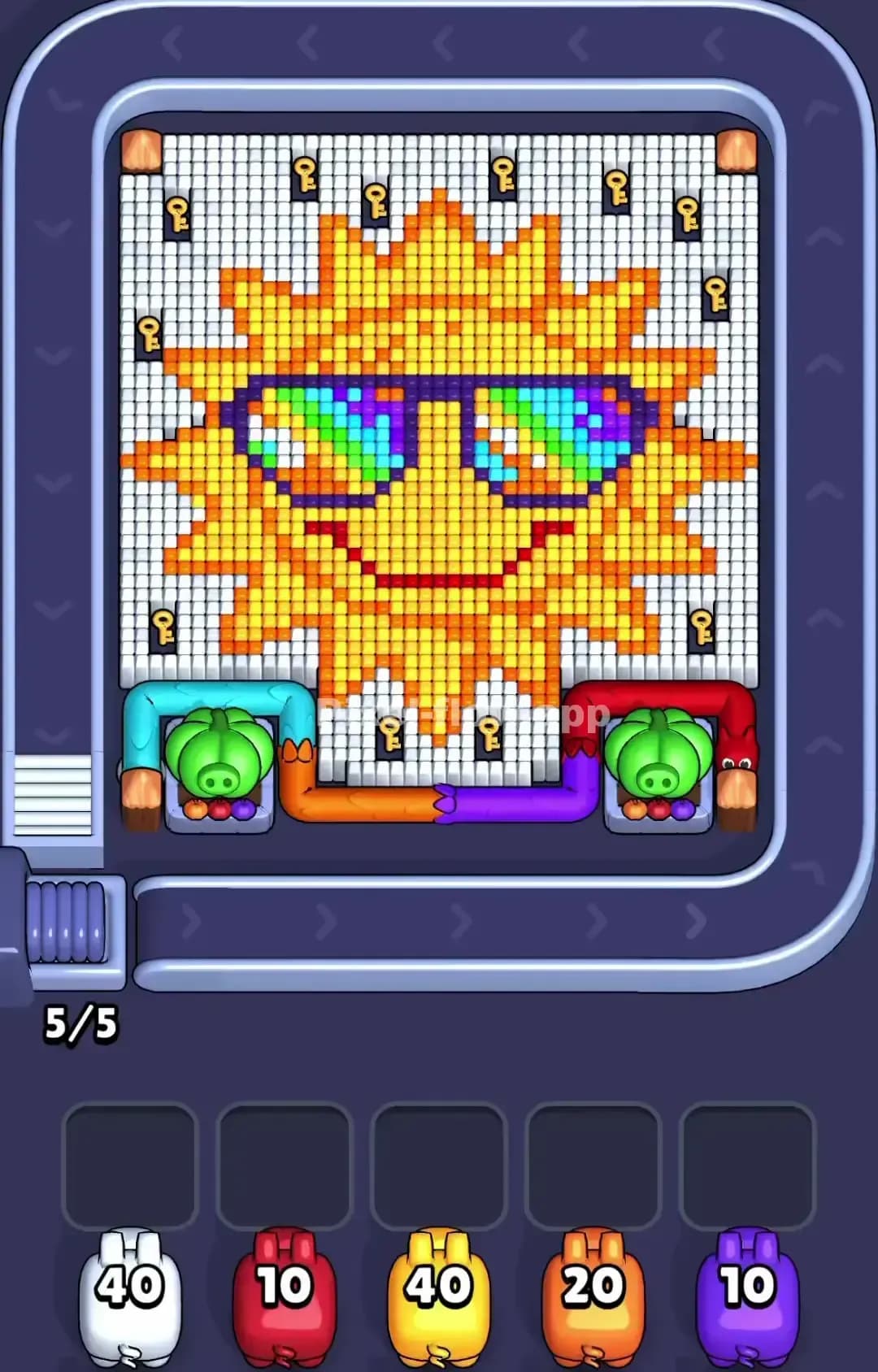 Pixel Flow Level 1220 Screenshot