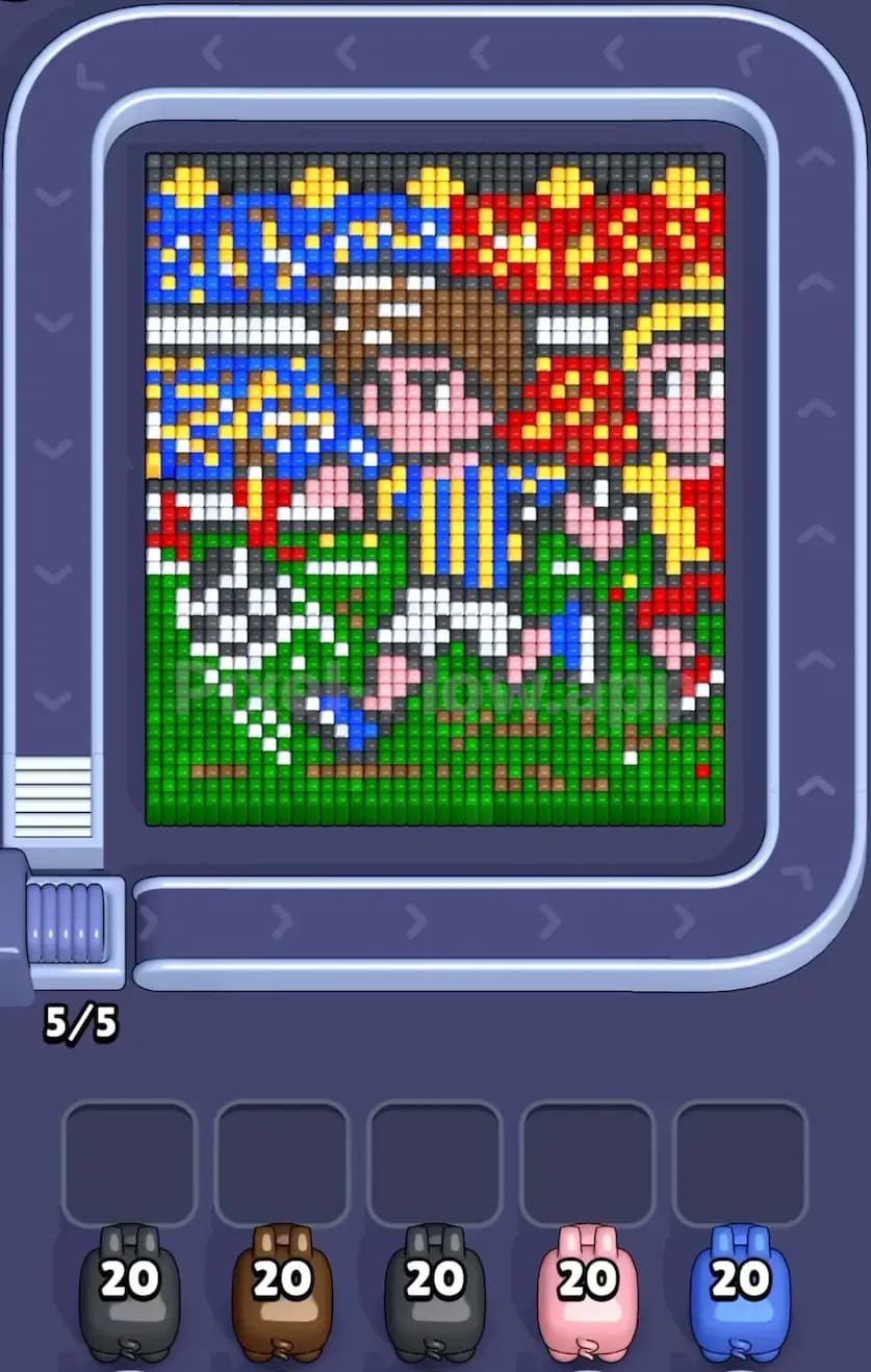 Pixel Flow Level 645 Screenshot