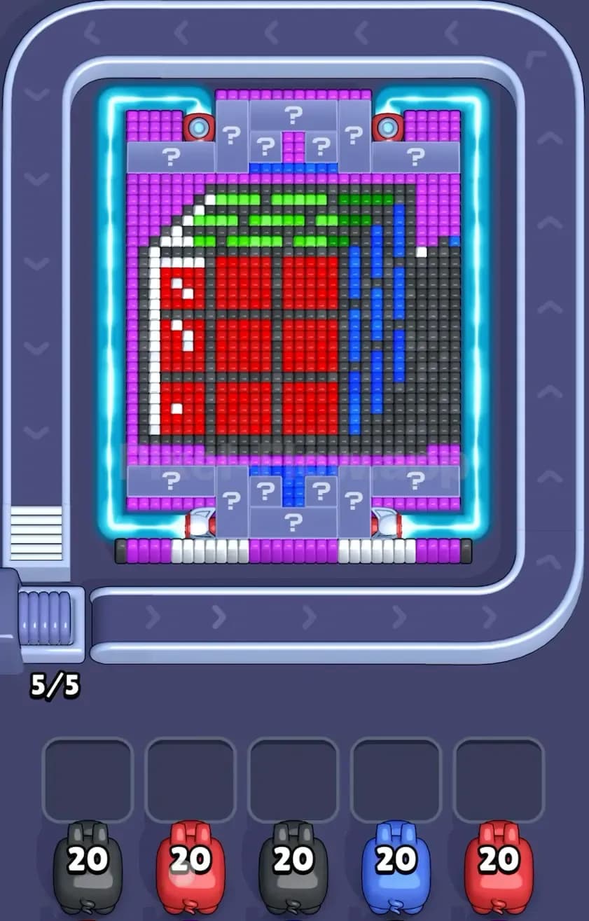 Pixel Flow Rubik Cube Level Screenshot